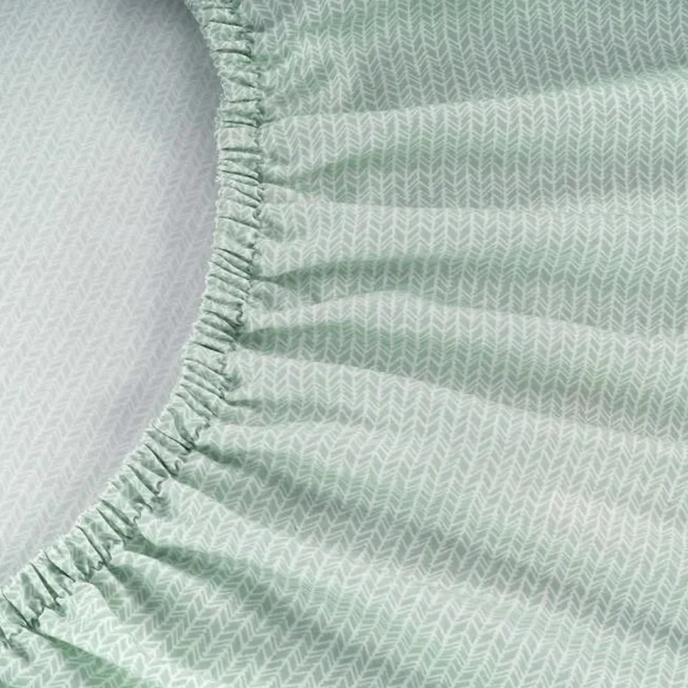NWT Pure Earth Sheet Set Solid 4-Piece 300 Thread Count Flat Fitted Pillowcase